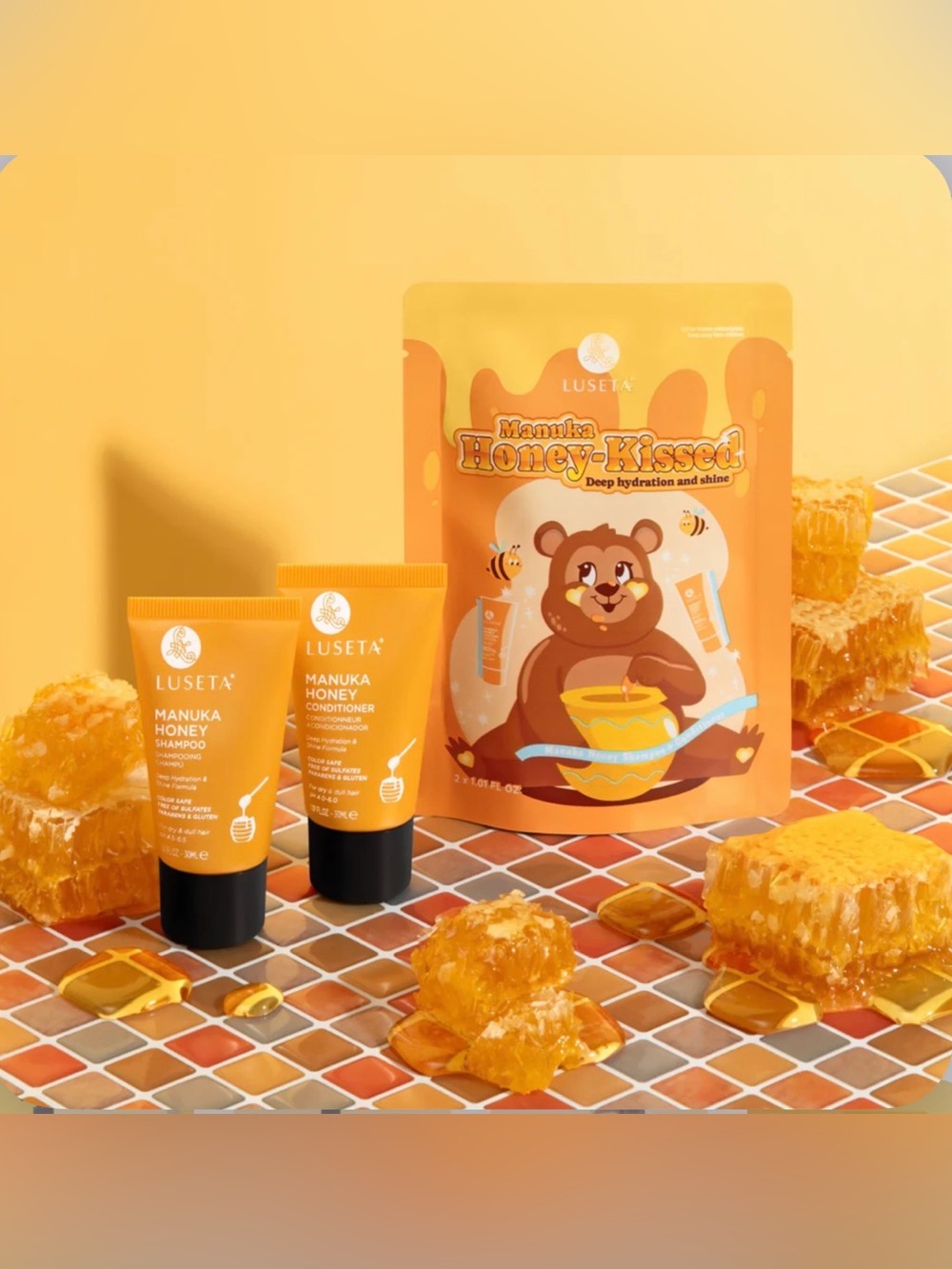 🍯 LUSETA Manuka Honey-Kissed
Travel Size Shampoo & Conditioner - Picture 4 of 7